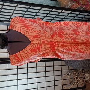 #23 .  Coral palm leaf tank dress by D & Company😍😍😍